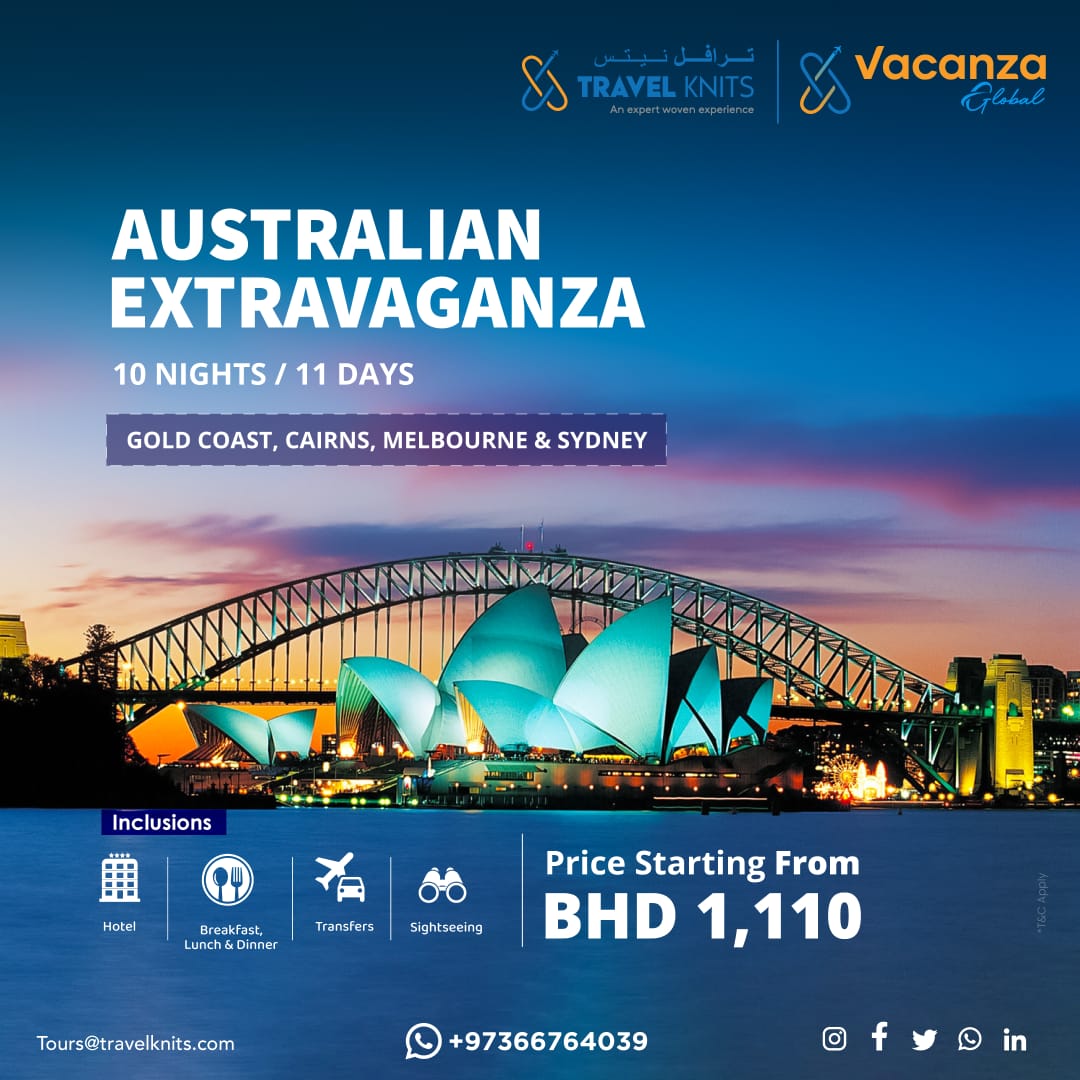 AUSTRALIAN EXTRAVAGANZA|AustraliaTour Packages - Book honeymoon ,family,adventure tour packages to Australia|Travel Knits												