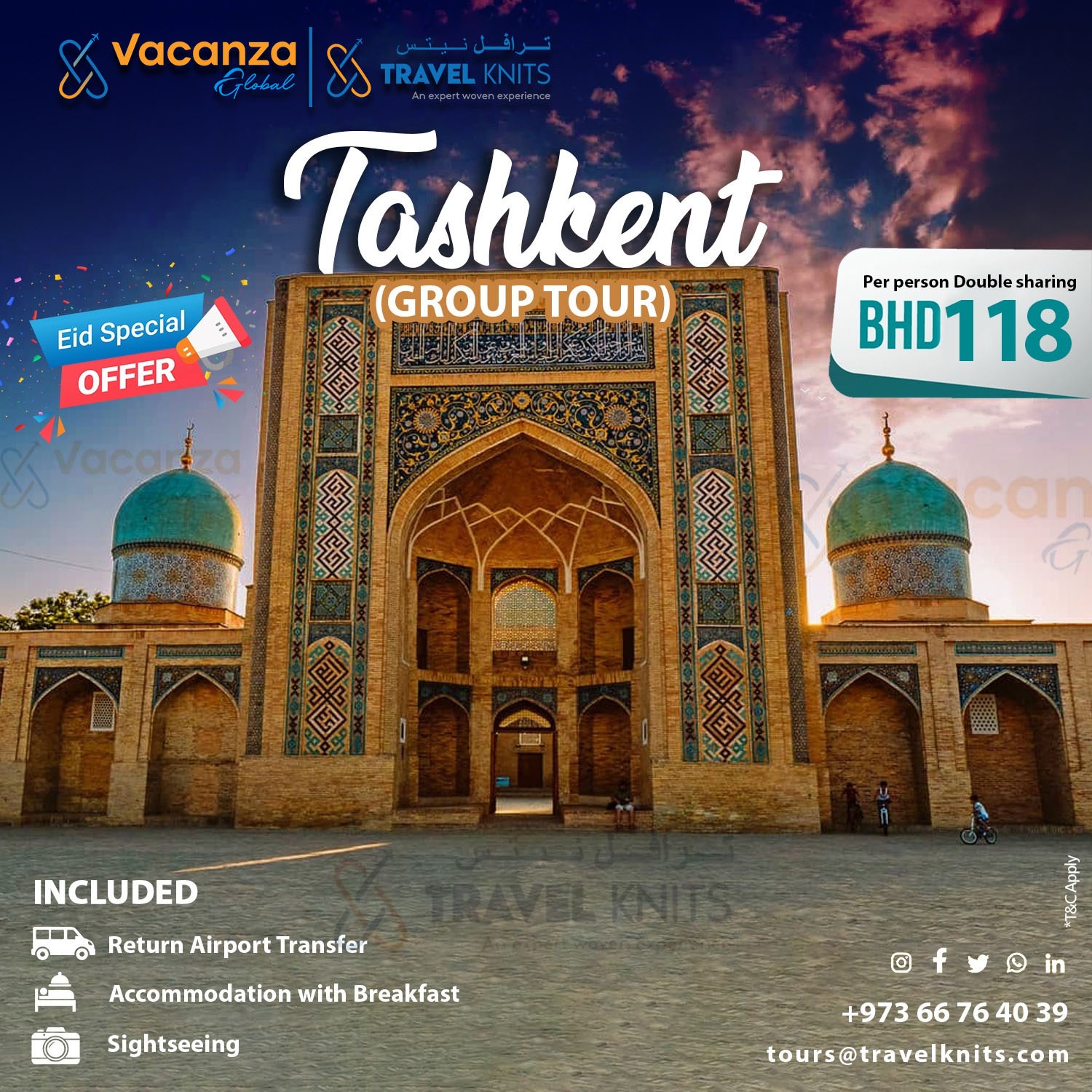 Tashkent eid holidayTour Packages - Book honeymoon ,family,adventure tour packages to Tashkent eid holiday|Travel Knits